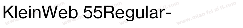 KleinWeb 55Regular字体转换